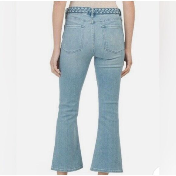 Anthropologie Frame Le Crop Mini Boot with Braided Belt Size 24 - Picture 3 of 9